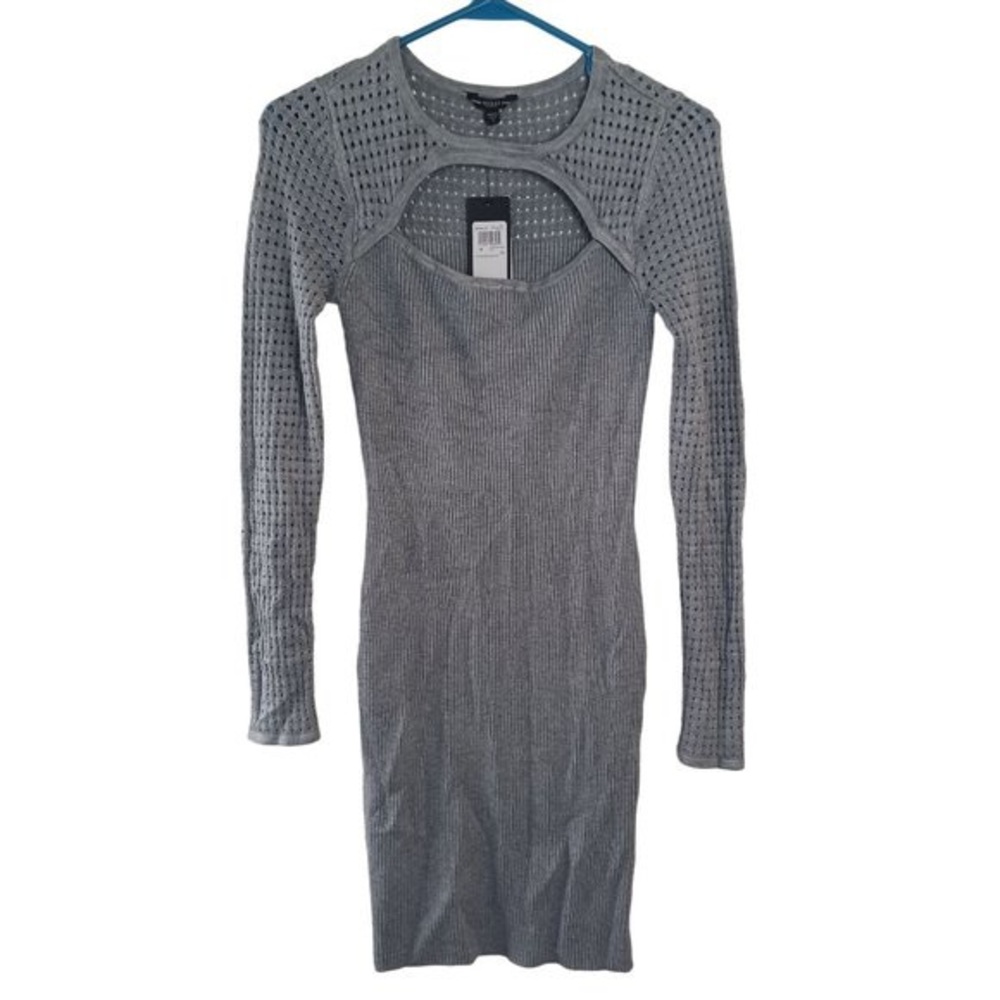 GUESS | Women’s Allison Amory Sweater Dress | Gray